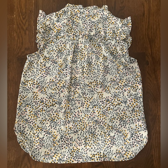 Ann Taylor Loft - sheer sleeveless blouse - size small - Picture 3 of 5